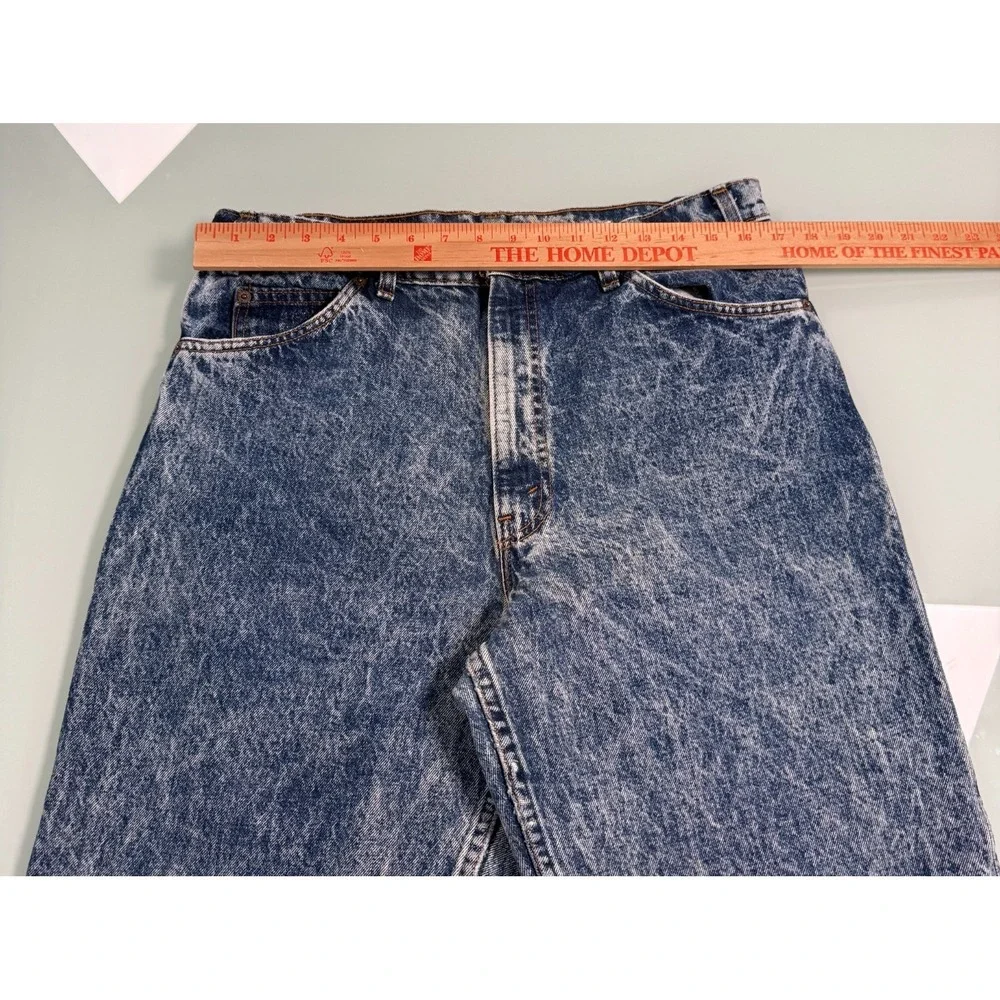 VTG 1989 Levis Acid Washed Jeans Men's 36x30 Blue Straight Leg‎ Streetwear Core